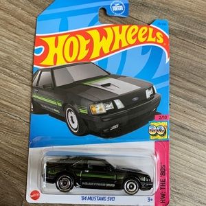 Hot Wheels 1984 Mustang SVO Ford HW  80s Hotwheels 2023 New Muscle Diecast  Car